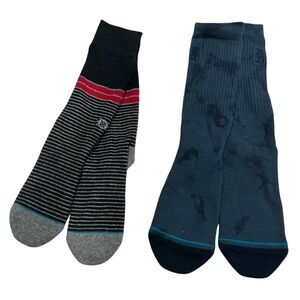 Stance Bundle of Two 2 Pair of Men's Crew Socks - Large